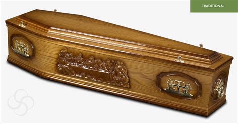 westminster traditional coffin medium dark oak steve soult ltd