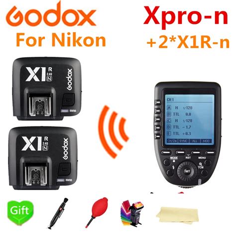 godox xpro n i ttl ii 2 4g x system hss wireless control remote trigger with 2pcs x1r n receiver