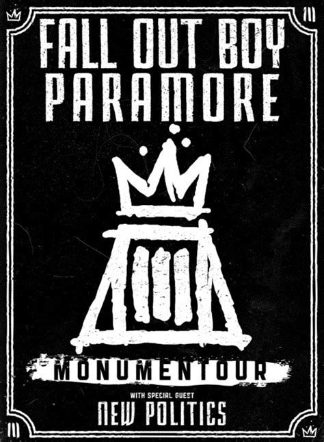 Fall Out Boy And Paramore Announce Monumentour 2014 With Special Guests