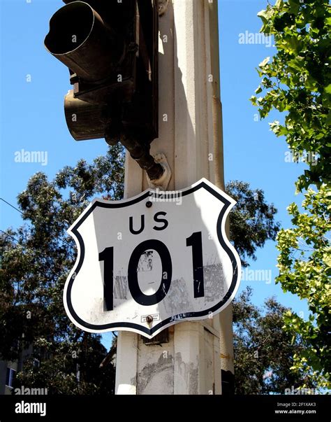 Us Route 101 Sign In San Francisco California Stock Photo Alamy