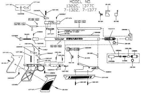 Crossman Model 1377 Functional Diagram Air Rifle Hunting Mechanical