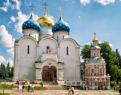 Assumption Cathedral In Trinity Sergius Lavra Sergiyev Posad Editorial