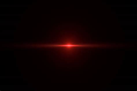 Solar Lens Flare Red Light Special Effect Black Background Stock Photo