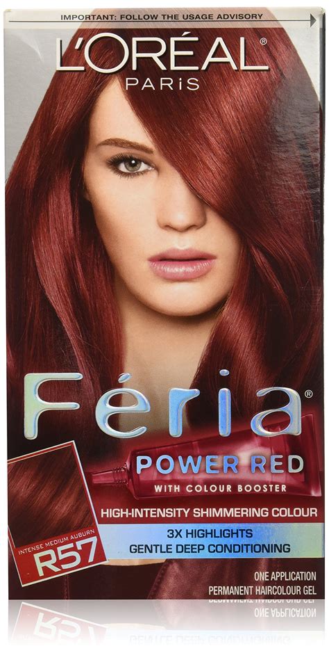 LorÃƒÂ©al Feria Red Hair Color Chart