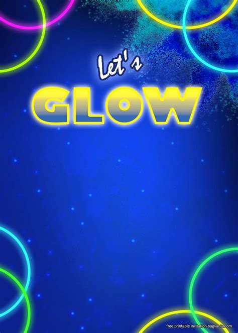 Give your event a professional look and feel with free invitation templates from microsoft. Neon Party Invitations Templates Free Fresh Free Glow In ...