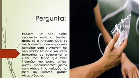 Inalação Com Atrovent Para Que Serve