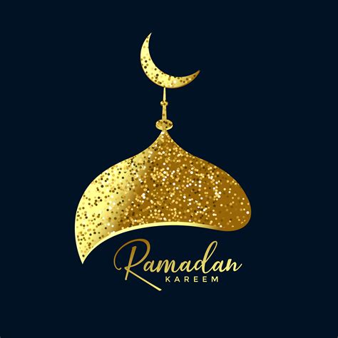 Mosque Top Made With Golden Glitter Ramadan Background Download Free