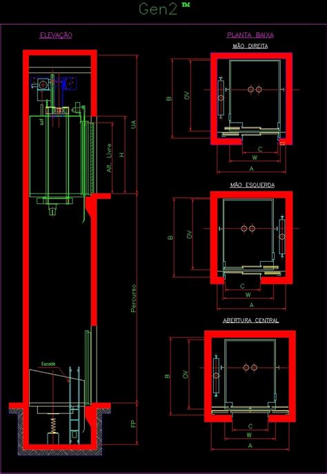 Lift Details Dwg Plan For Autocad Designs Cad