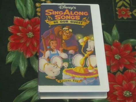 WALT DISNEY SING ALONG Songs Be Our Guest Vhs Beauty And The Beast