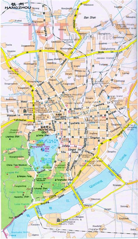 Hangzhou City Map Map Hangzhou China Map