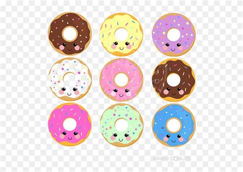 Kawaii Donuts Clipart Cute Clip Art Library Vrogue Co