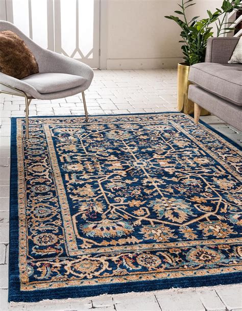 I really liked the rug itself, but it had an such an overwhelming sulfur smell i couldnt keep it in the house. Navy Blue 122cm x 183cm Graham Rug | Area Rugs | iRugs UK ...