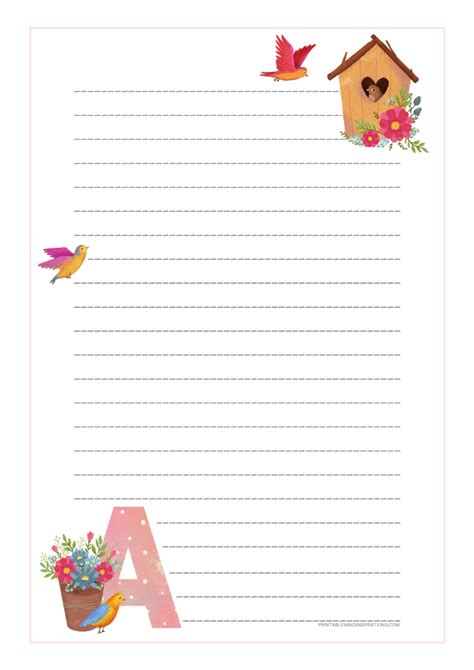 Free Printable Stationery From A To Z Printables And Inspirations