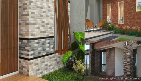 6 Inspirasi Desain Dinding Teras Rumah Dari Keramik And Batu Alam