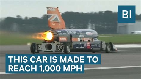 Car Is Designed To Go 1000 Mph And Break The Sound Barrier Youtube
