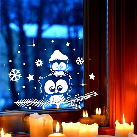 Fensterbiild eule winter basteln / fensterbilder holzkunst scheune : Fensterbiild Eule Winter Basteln : Winter-Vögel - Eine ...