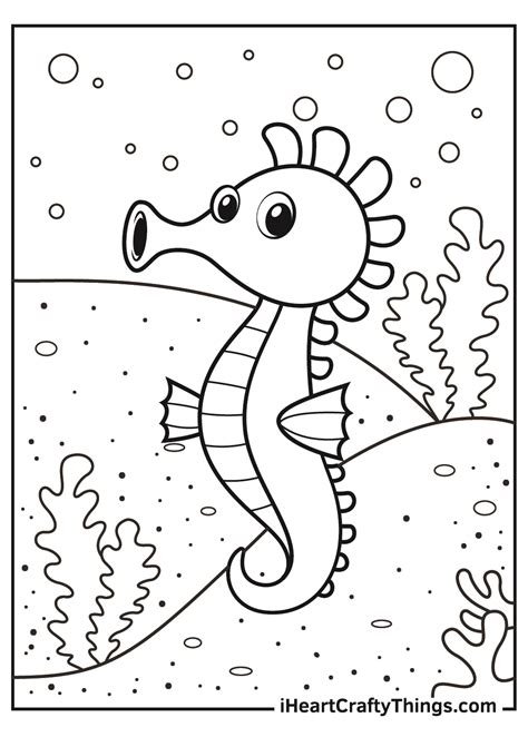 Seahorse Coloring Pages Updated 2021