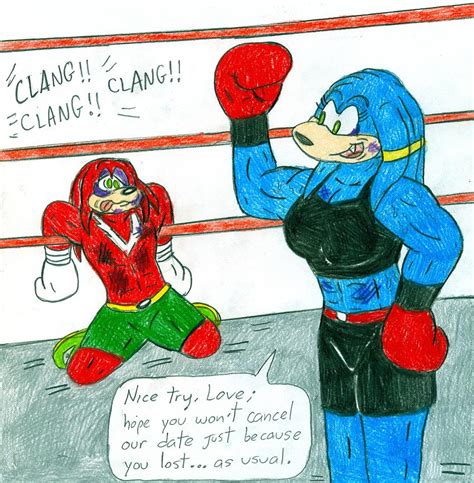 Boxing Luna Vs Knuckles Ko By Jose Ramiro On Deviantart