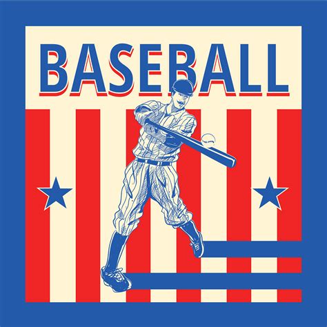 Vintage Baseball Vector 180408 Vector Art At Vecteezy