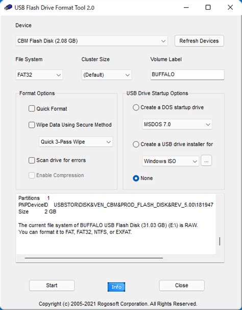 Usb Flash Drive Format Tool 20 ダウンロードと使い方 ソフタロウ