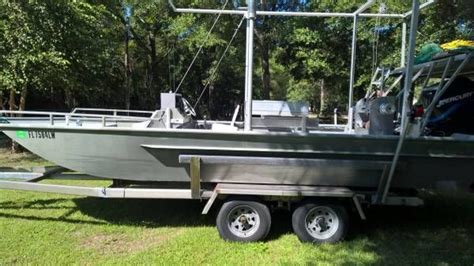 20 Aluminum Flat Bottom Boat Set Up For Shrimping For