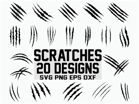 Scratches SVG Jurassic Park SVG Cat SVG Clipart Cut File Etsy