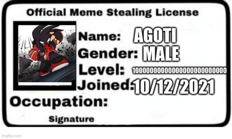 Official Meme Stealing License Imgflip