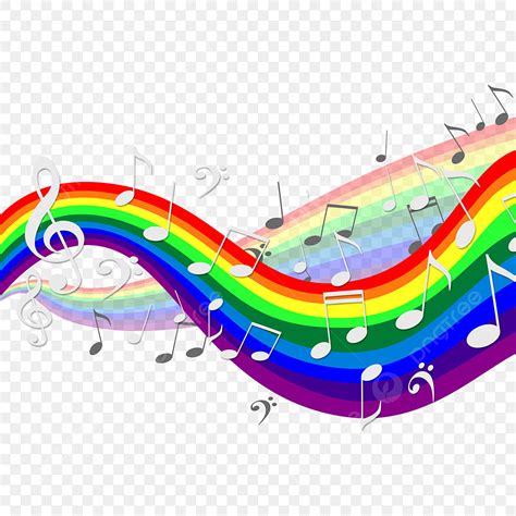 Rainbow Music Png Vector Psd And Clipart With Transparent Background