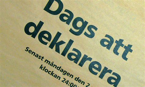 Så mycket kostar det om du missar att lämna in i tid. H Ä L L E K I S K U R I R E N - Skatteverket svarar på ...
