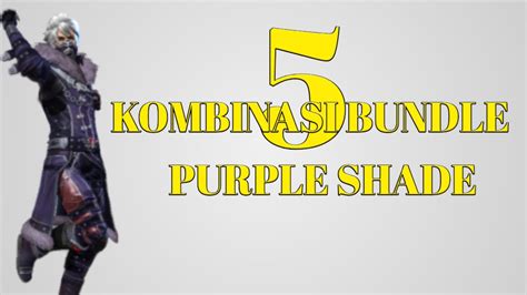 Karakter yang kita mainkan bisa tampil keren dan terlihat gagah. KOMBINASI KEREN BUNDLE PURPLE SHADE| KOMBINASI BUNDLE FF ...