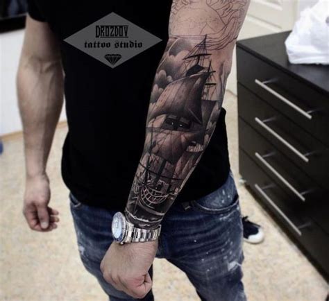 Forearm Ship Tattoos For Men Best Tattoo Ideas