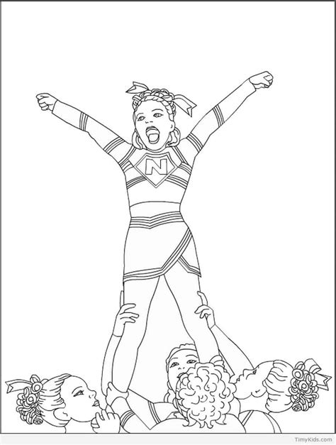 Top Printable Cheer Leader Coloring Pages