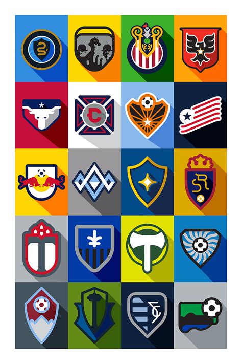 For Mls All Major League Soccer Club Logos Deconstructed To Their Essence Print Available