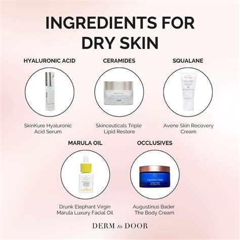 Best Skincare Ingredients For Dry Skin In 2021 Irritated Skin Derm