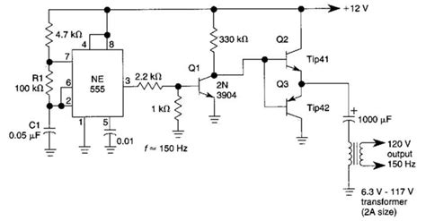 Simple Dcac Inverter Circuit Diagram Electronic Circuit Diagrams