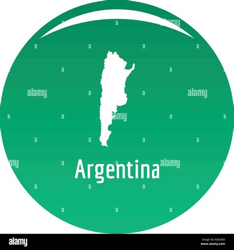 Argentina Map In Black Simple Illustration Of Argentina Map Vector