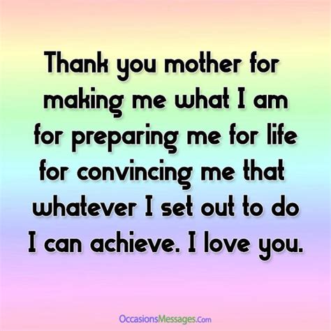 Thank You Messages For Mom Occasions Messages