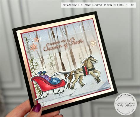 Stampin Up One Horse Open Sleigh Card Stampin Up