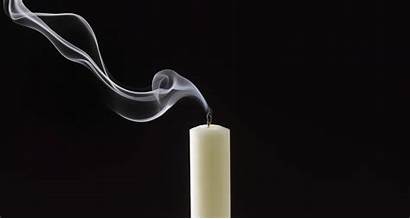 Candle Flame Smoke Extinguished Science