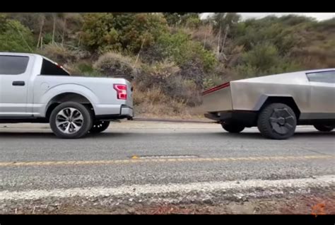 Tesla Cybertruck Plays Tug Of War With A Ford F 150
