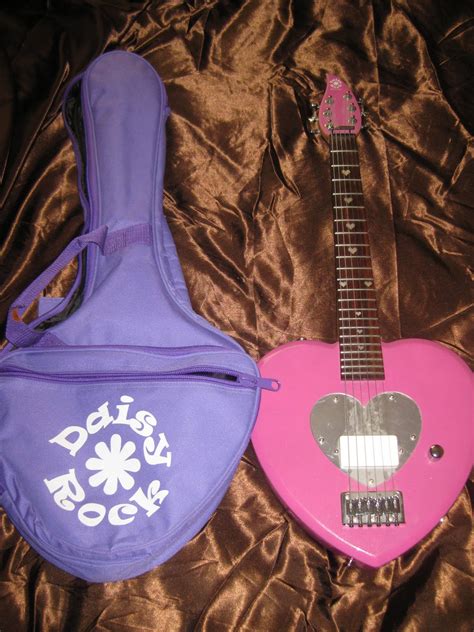 The Parkers Blog Sale Pink Heart Shaped Daisy Rock Electric Guitar 60 Obo