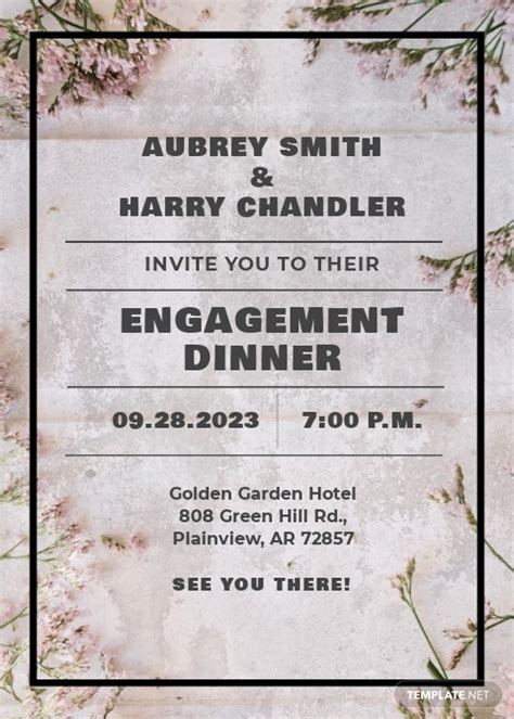 17 Free Engagement Invitation Templates Customize And Download