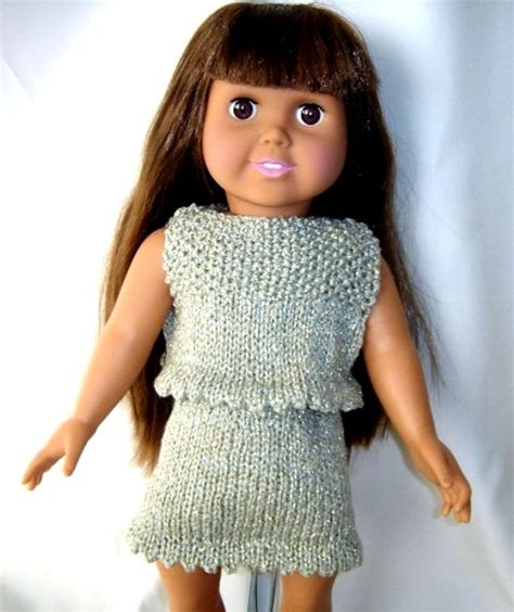 Sparkling Evening Gown Ensemble For 18 Inch Dolls — Frugal Knitting Haus