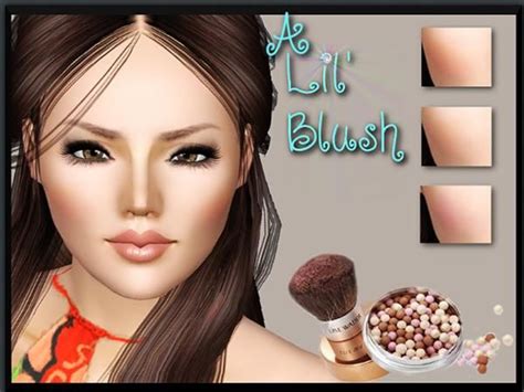 Margeh 75s A Lil Blush Sims 3 Sims Resource Blush Makeup Portrait
