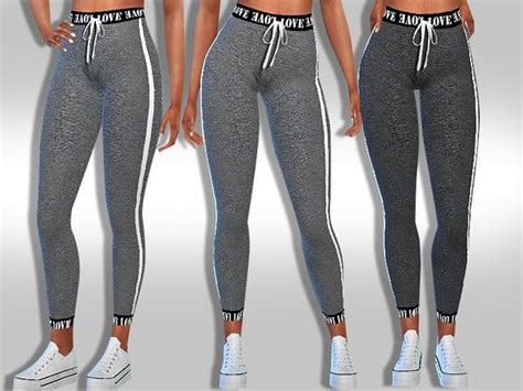 Female Trendy Athletic Leggings Sims 4 Clothing