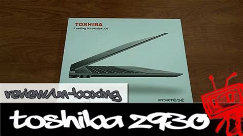 Product Review Toshiba True Mobility Portégé Z930 Ultrabook Youtube