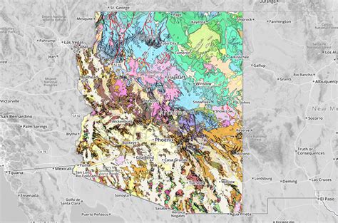 Interactive Map Of The Geology Of Arizona American Geosciences