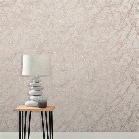 Metallic Marble Wallpaper Rose Gold Fine Decor Fd42268 Luxury Pink