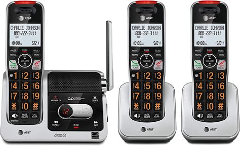 Atandt Bl102 3 Dect 60 3 Handset Cordless Phone For Home With Answering