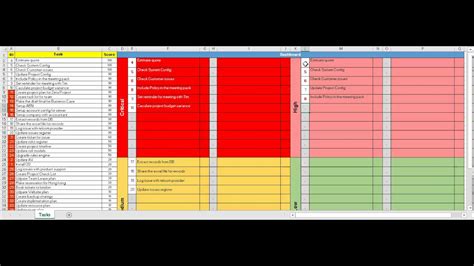 Calculation and use | treetable : Task Priority Matrix Excel Template - YouTube